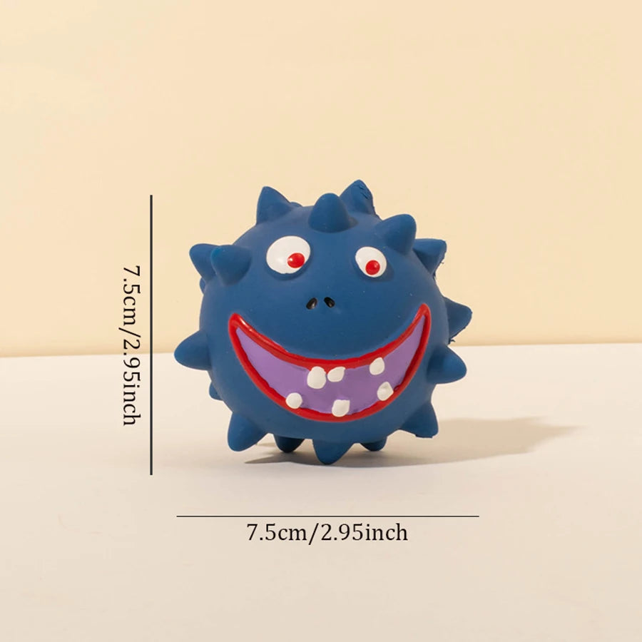 Cute Squeaky Pet Dog Interactive Chew Toy Puppy Bite Resistant Thorn Tooth Cleaning Toy Molar Chew Toys for Dogs Supplies
