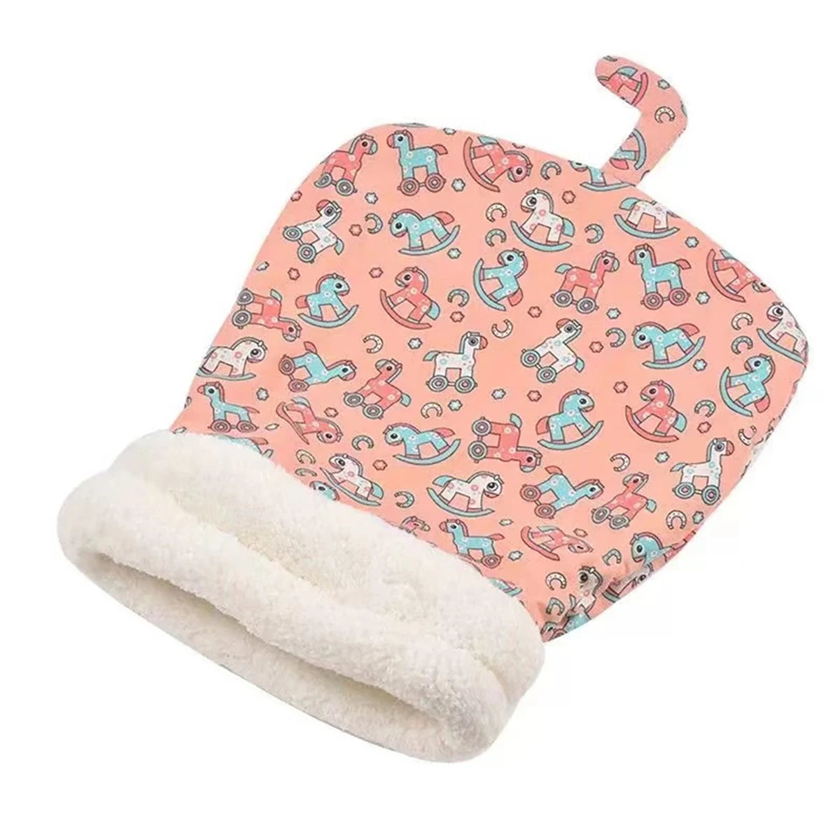 Cat Bed Pet Mattress Warm Soft Plush Pet Bed with Cover Round Cat Dog Sleeping Nest Cave for Small Dogs kitten