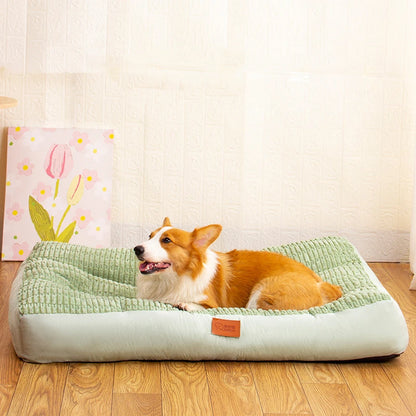 2024 New Dog Bed Large Striped Pet Sleeping Mat Striped Durable and Non Slip Cat Dog Nest All Seasons Universal Dog Nest