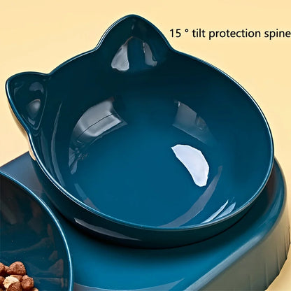 JP Snout MeowBar – 3-in-1 Feeding Station with Auto Water Dispenser for Cats