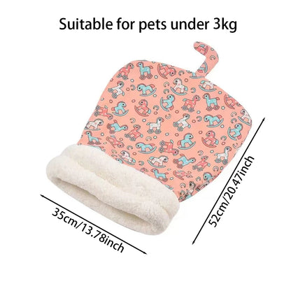 Cat Bed Pet Mattress Warm Soft Plush Pet Bed with Cover Round Cat Dog Sleeping Nest Cave for Small Dogs kitten