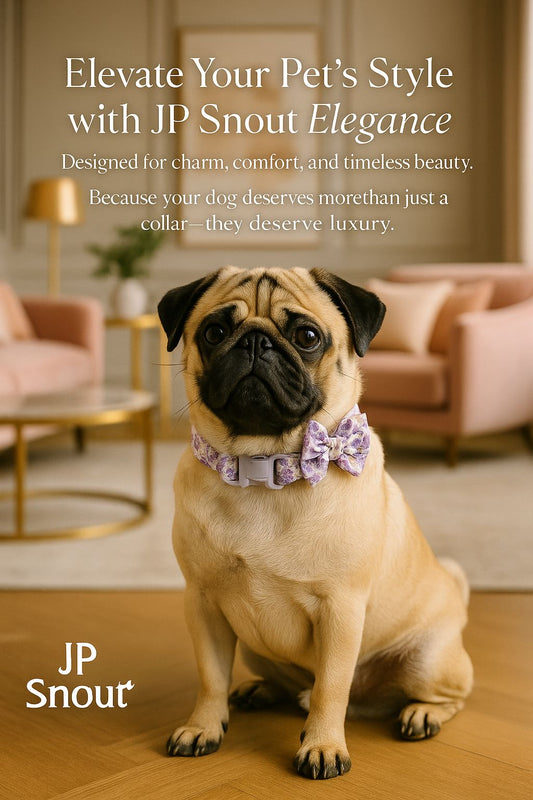 Floral Comfort Dog Collar – Adjustable with Bow & Spring for Small Dogs